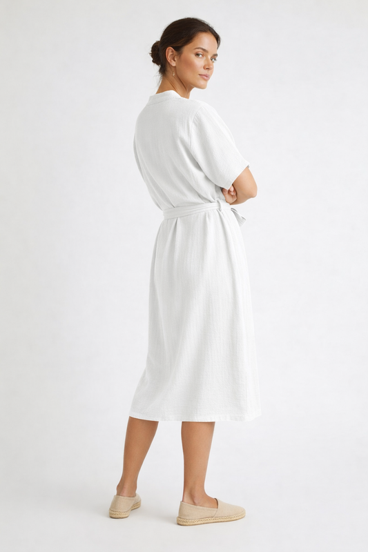 Ivory Terra Wrap Dress
