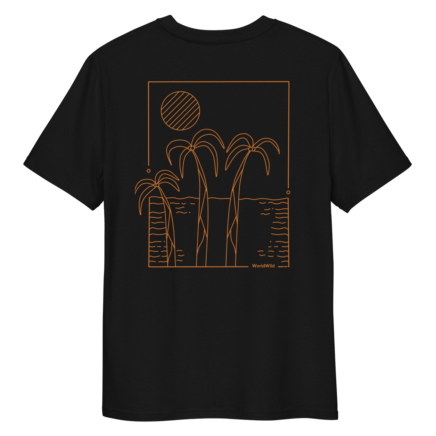Ethereal Sands - Beach Palm Summer Vibes Tee | Black