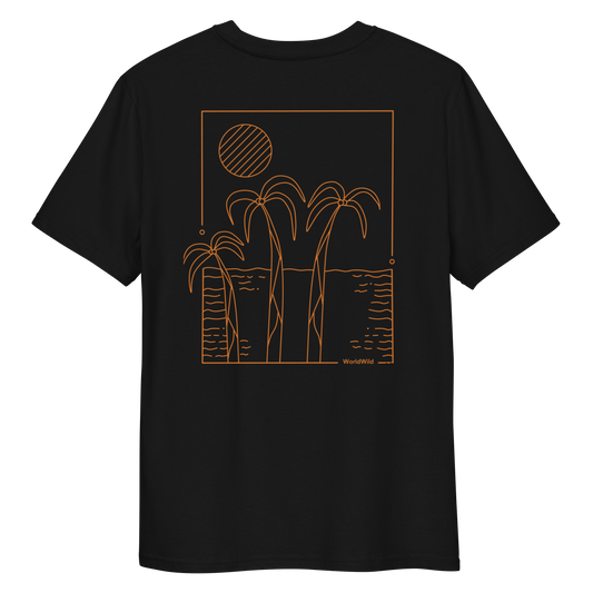 Ethereal Sands - Beach Palm Summer Vibes Tee | Black