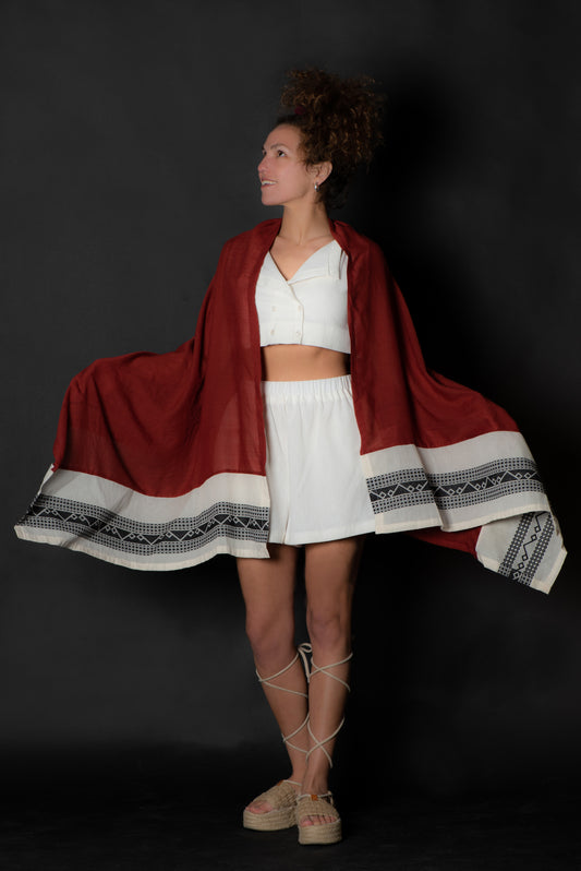 Fiery Elegance - The Summer Shawl