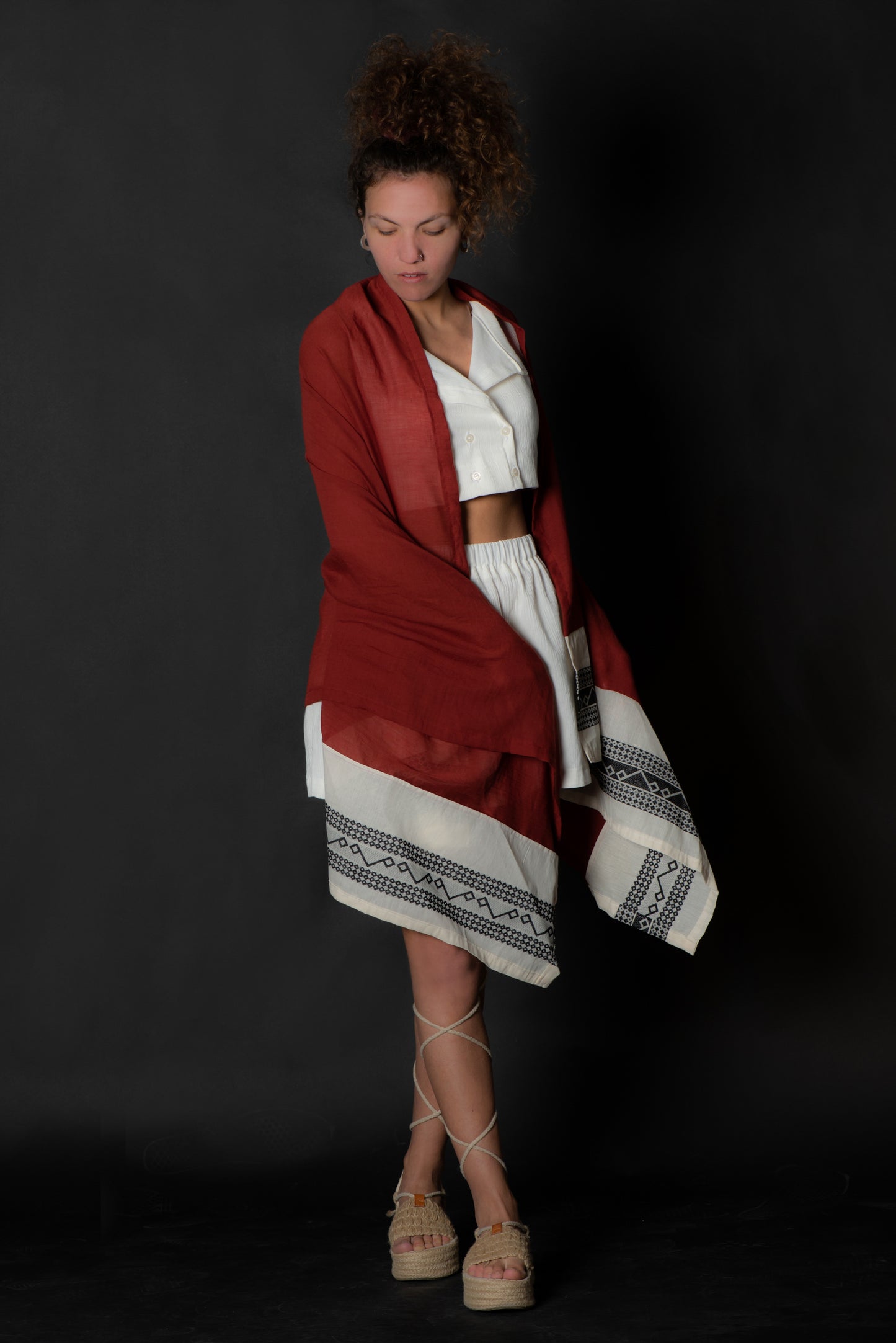 Fiery Elegance - The Summer Shawl