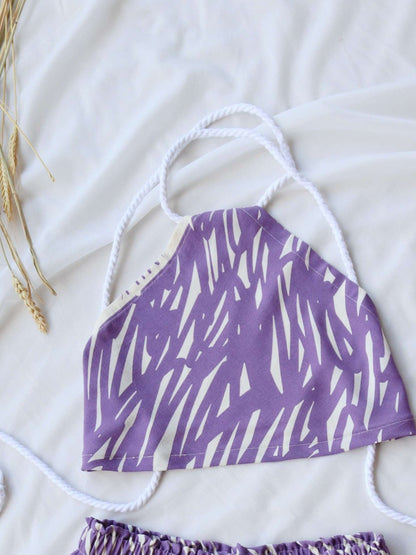 Lavender Blend Ecovero Summer Triangle Top