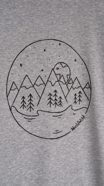 The Lake Design Heather Grey Tee