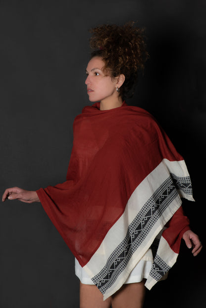 Fiery Elegance - The Summer Shawl