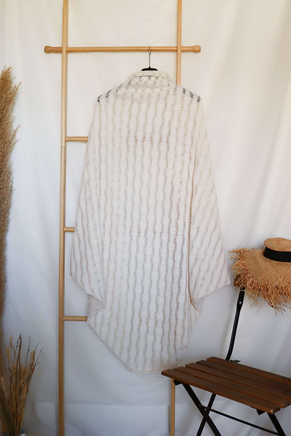 Natural Beige Summer Kimono Jacket