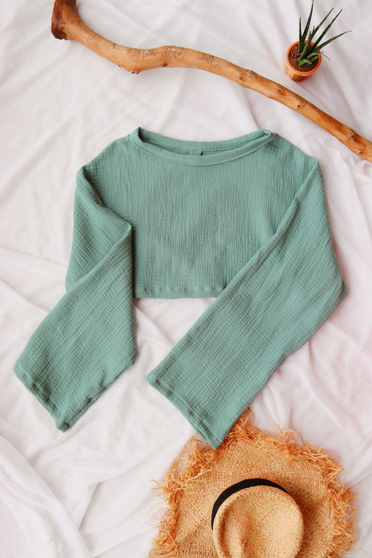 Dark Mint Organic Cotton Top