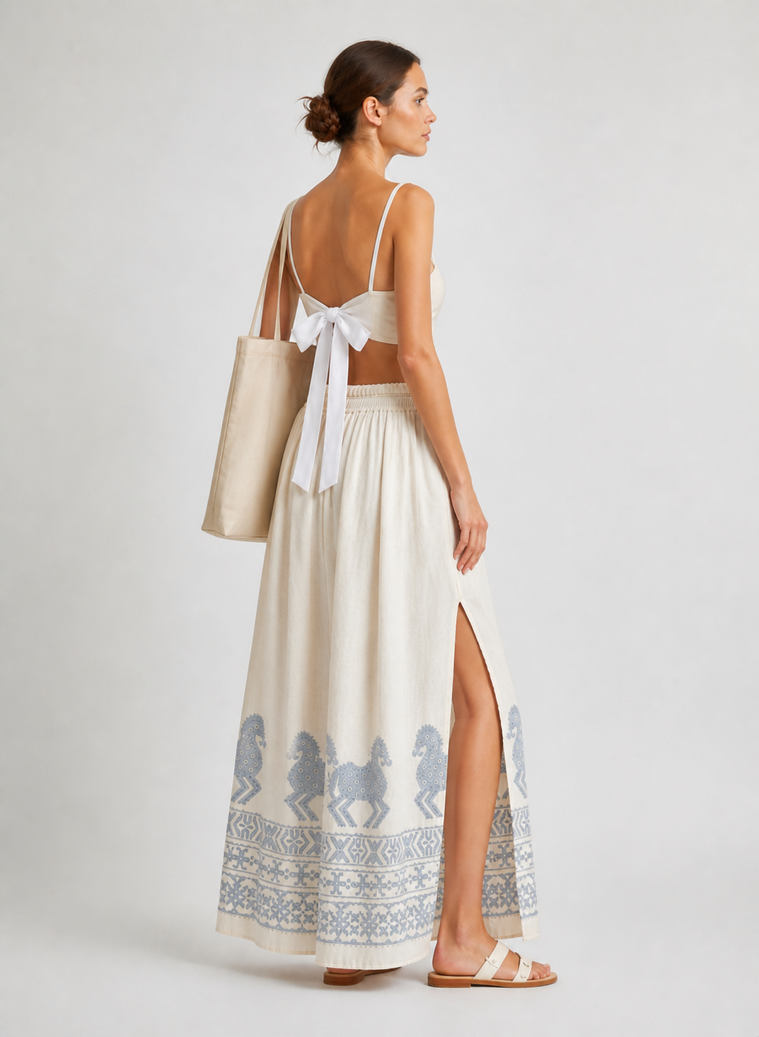 Ione Embroidered Cotton Set