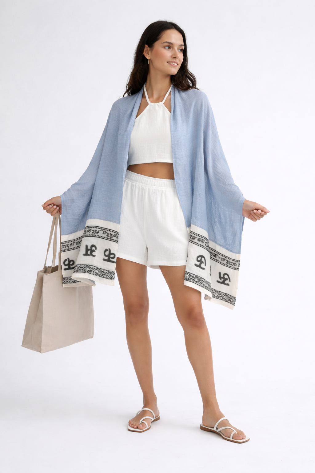 Blue Ether Selene Shawl