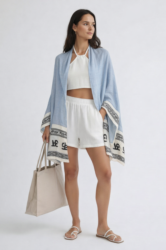 Blue Ether Selene Shawl