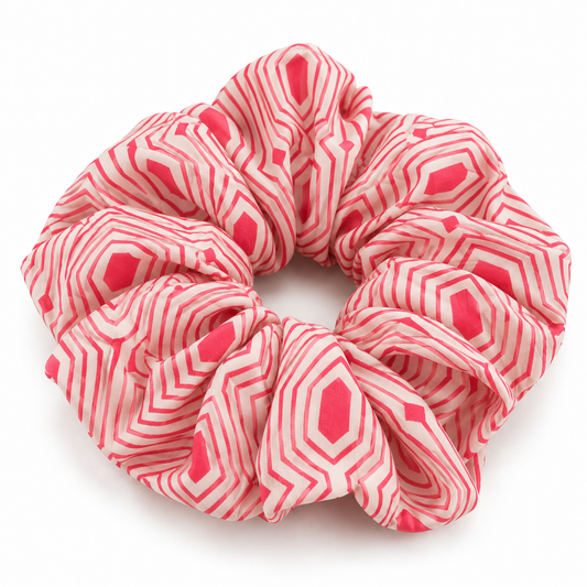 Coral Maze Scrunchie