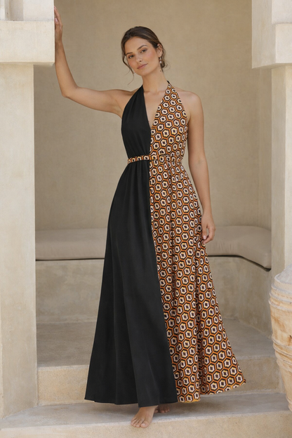 Desert Noir Eclipse Maxi Dress