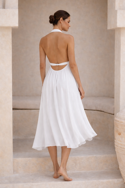 Firelight Petals Aether Eclipse Midi Dress