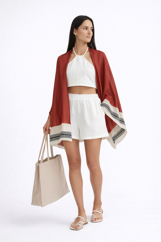 Firey Elegance Selene Shawl