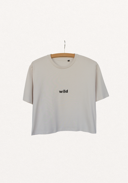 Wild Crop Tee - Retro White