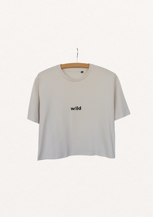Wild Crop Tee - Retro White