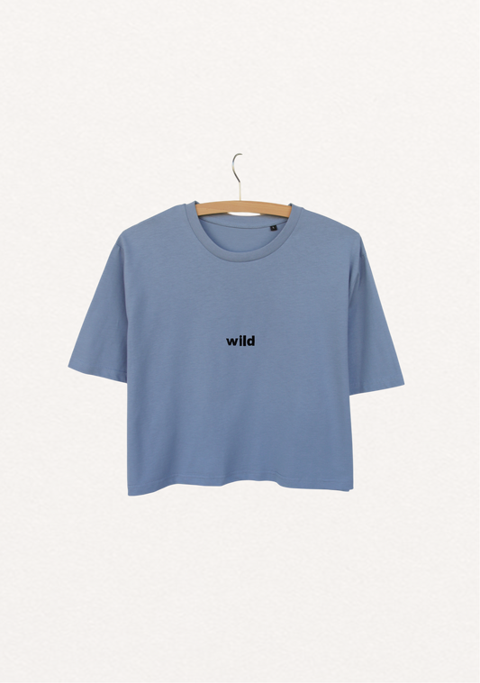 Wild Crop Tee - Sea Blue