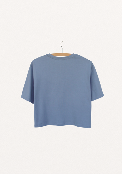 Wild Crop Tee - Sea Blue