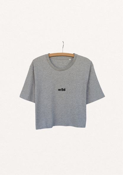 Wild Crop Tee - Sports Grey