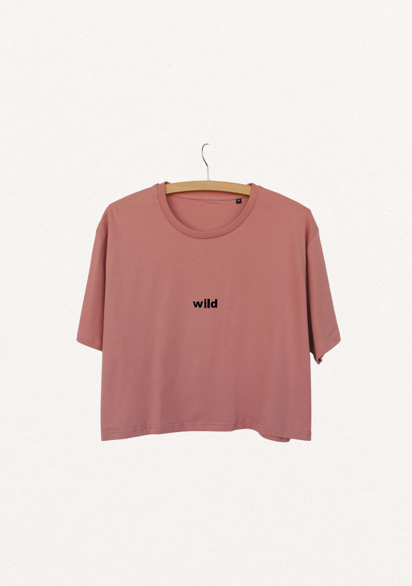 Wild Crop Tee - Dusty Pink