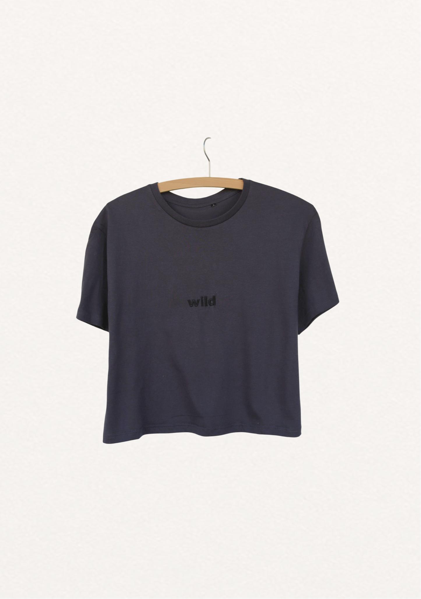 Wild Crop Tee - Matte Black