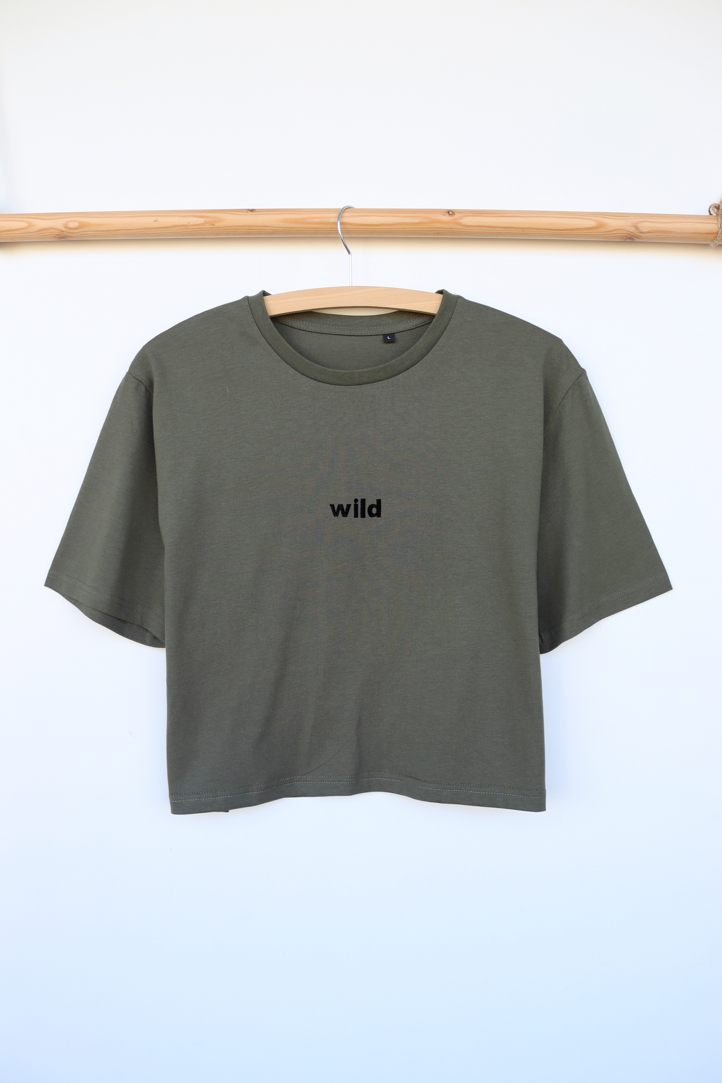 Wild Crop Tee - Dark Olive