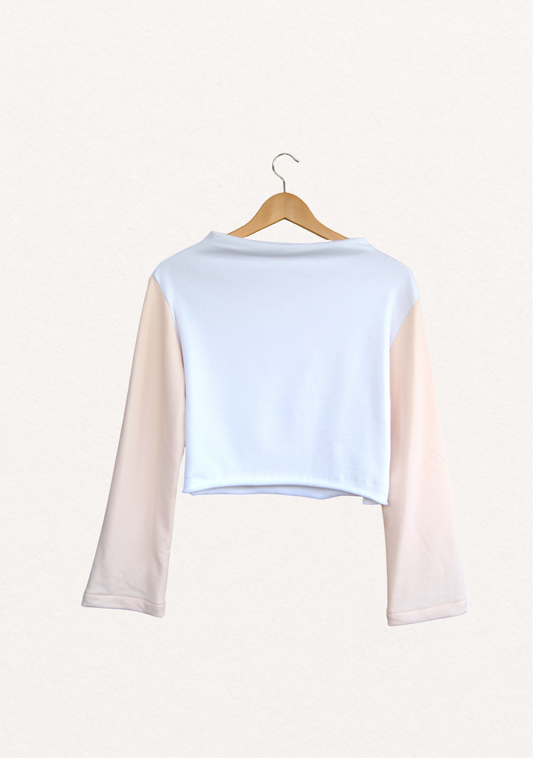 The Winter Crop Top - Soft Pink