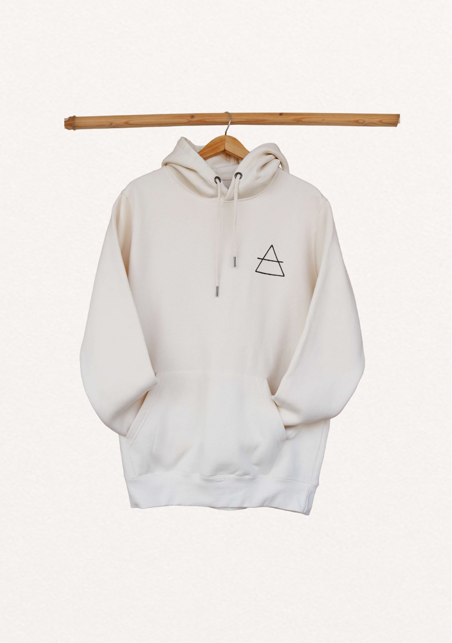 Unisex Organic Hoodie – Retro White