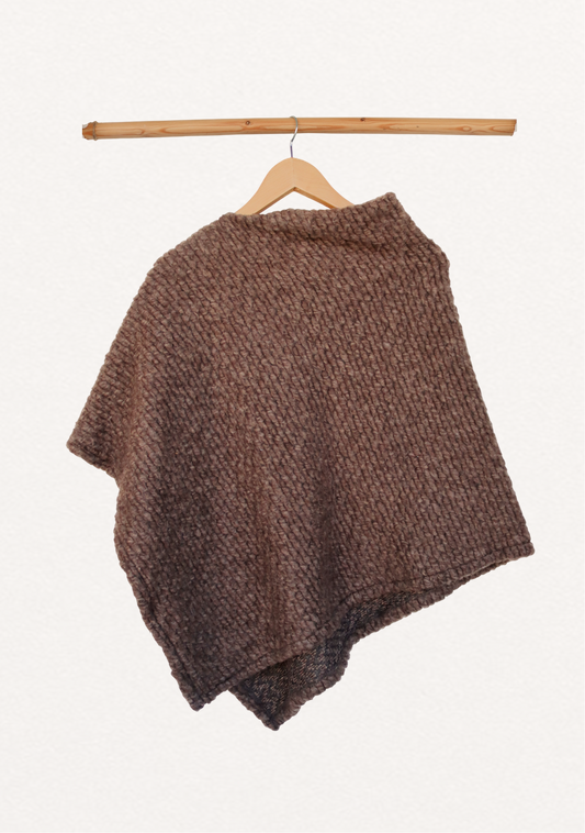 Mini Poncho - Earth Wool