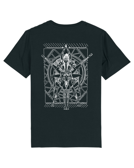 Chaos Print Black Tee