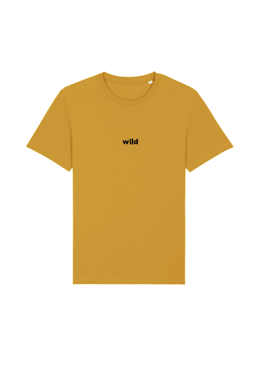 Wild Organic Unisex Tee - Lioness Yellow