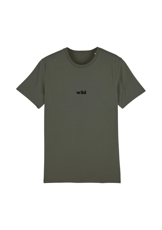 Wild Organic Unisex Tee - Dark Olive
