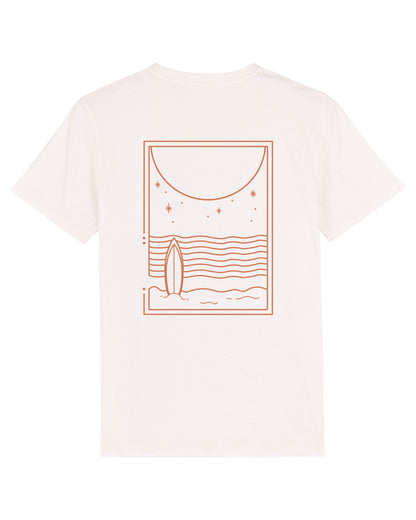 Surfing Through Life - Retro White Tee