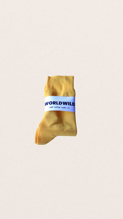Everyday Cotton Socks – Yellow