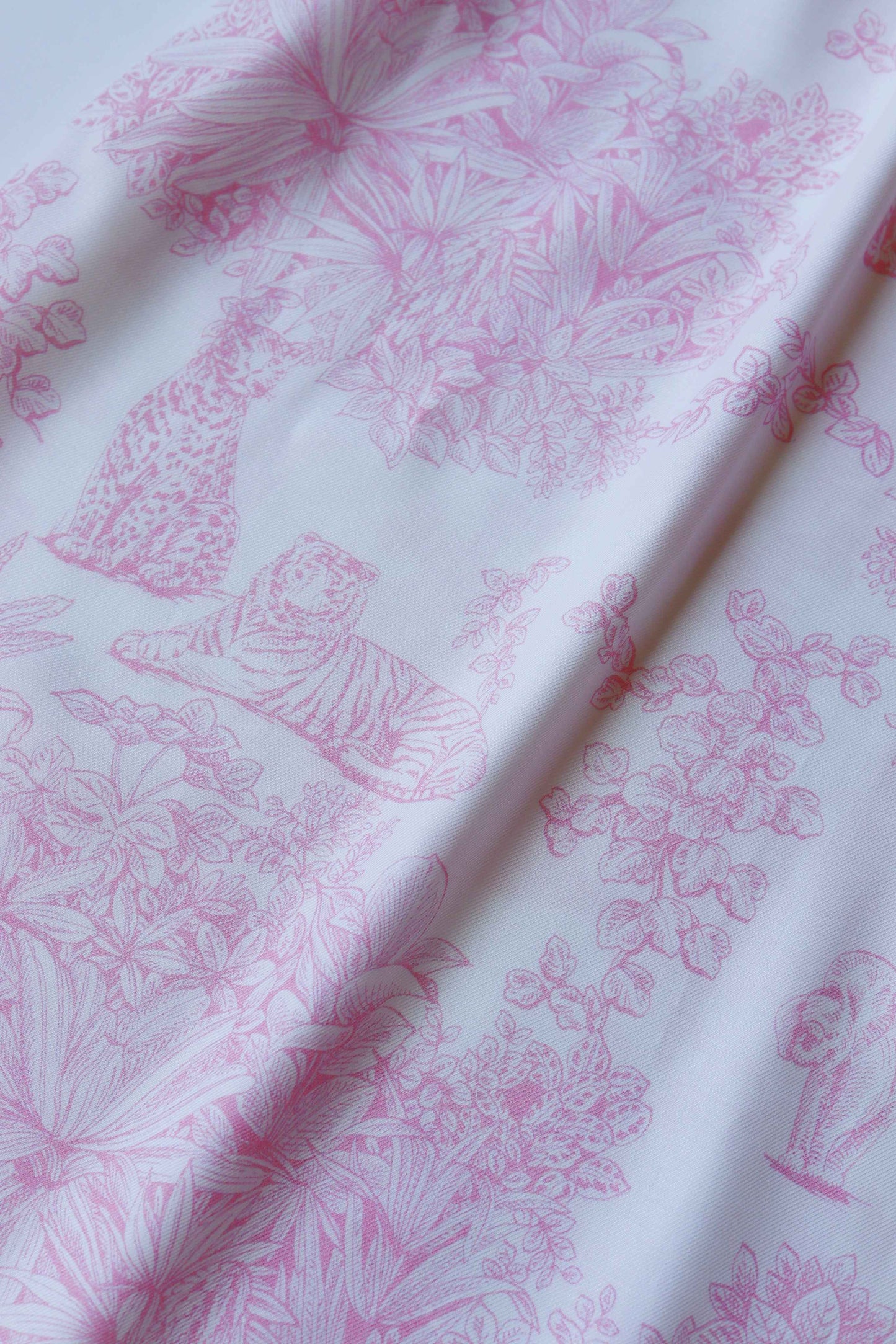 Pink Jungle Deadstock Viscose Skirt – Free-Spirited Jungle Summer Skirt