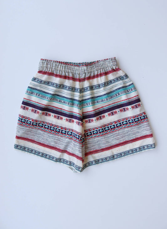 Boho Vibes Deadstock Viscose Shorts – Earthy Boho Summer Shorts