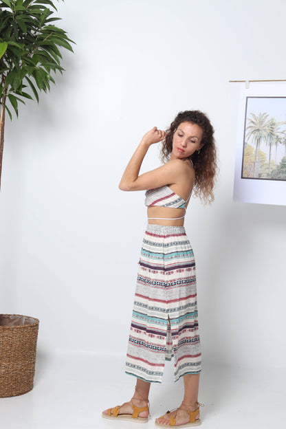Boho Vibes Deadstock Viscose Flowy Skirt – Earthy Boho Summer Skirt