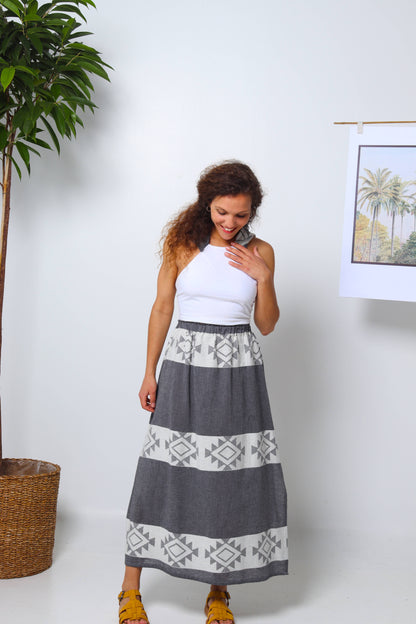 Boho Vibes Cotton Summer Skirt