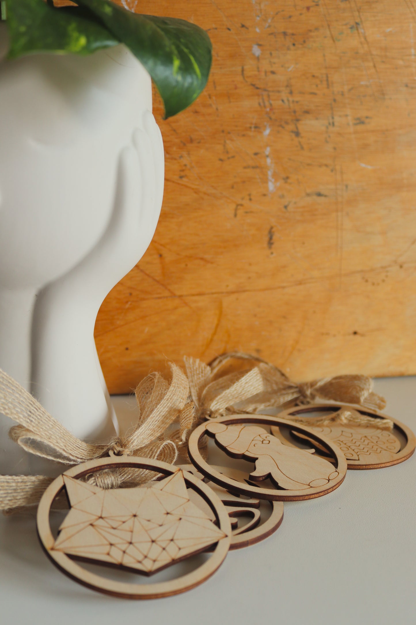 Wooden Christmas Decorations - Fox