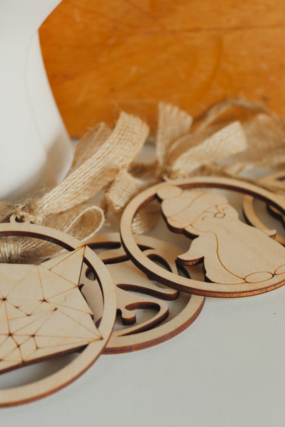 Wooden Christmas Decorations - Penguin