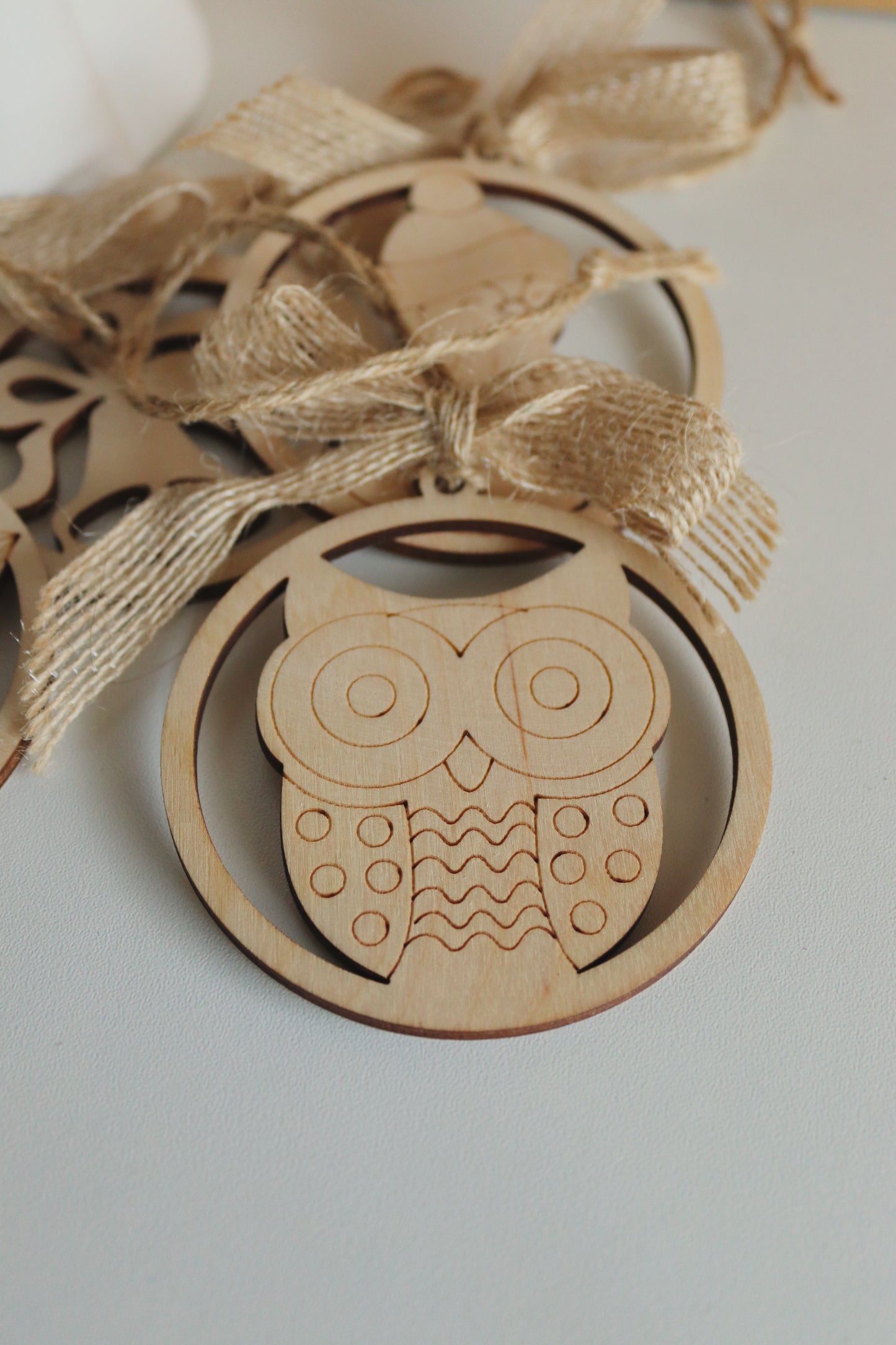 Wooden Christmas Decorations - Owl