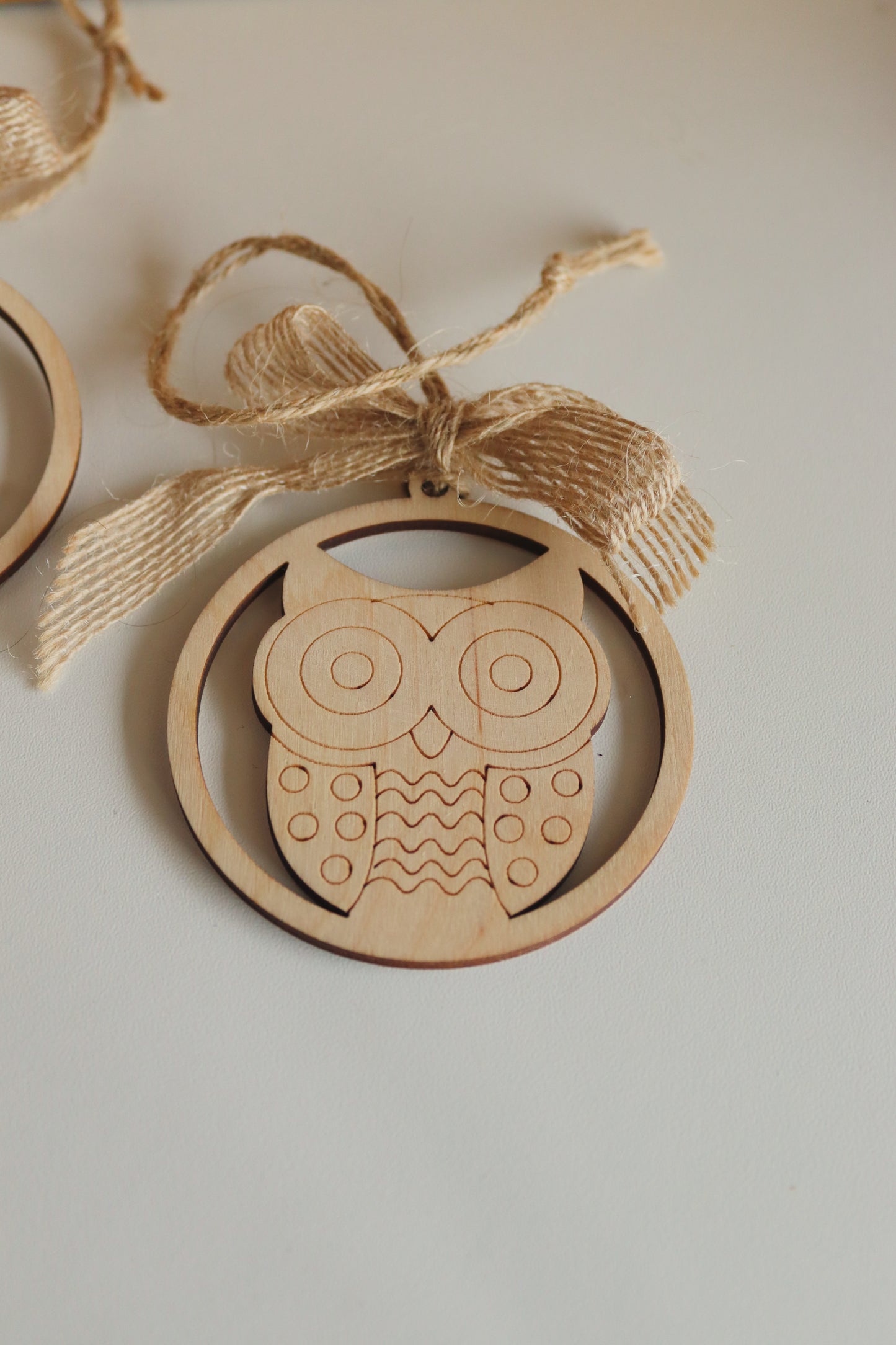 Wooden Christmas Decorations - Owl