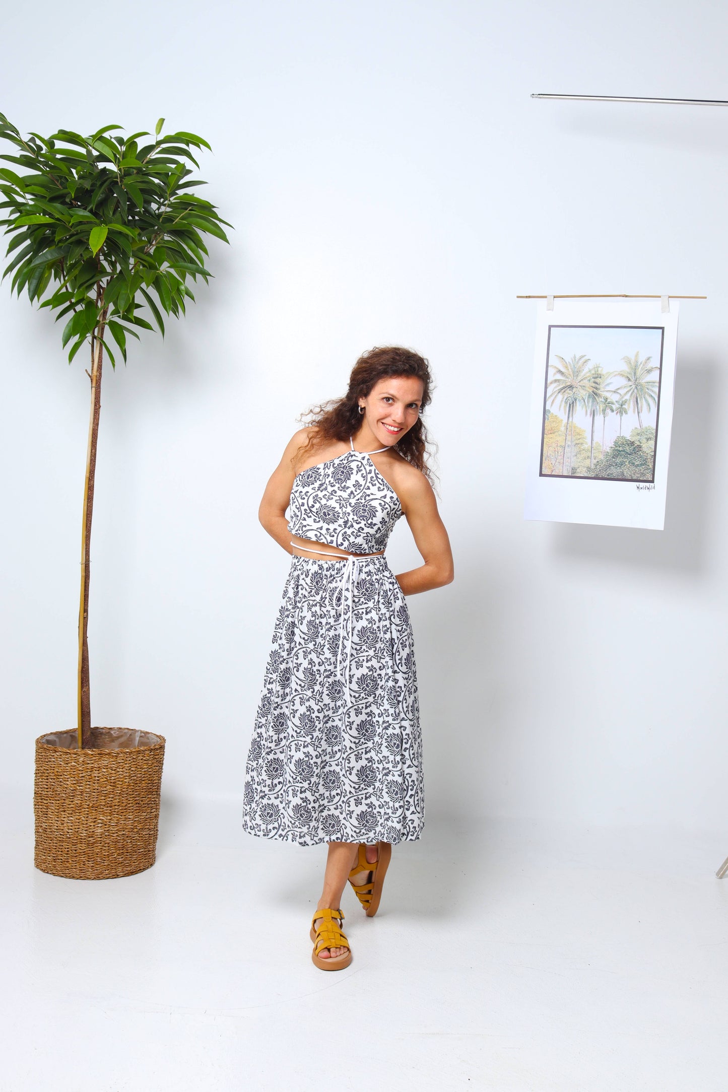 Navy Blooms Skirt – Fresh Bloom Summer Skirt