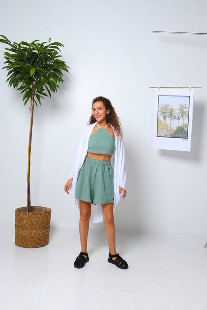 Dark Mint Organic Cotton Set