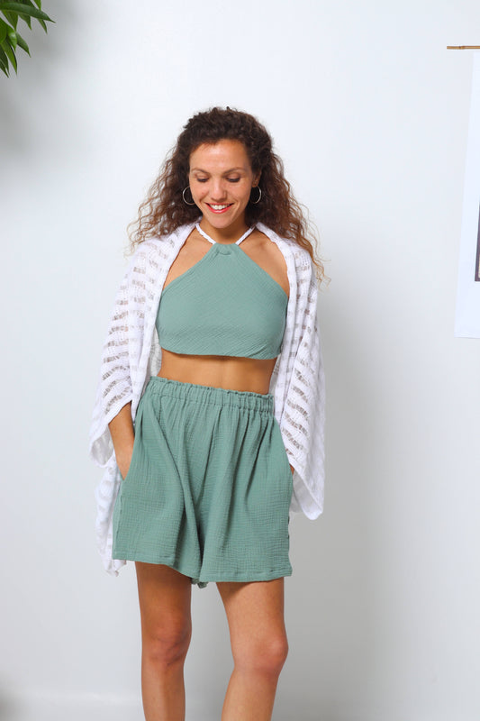 White Summer Kimono Jacket