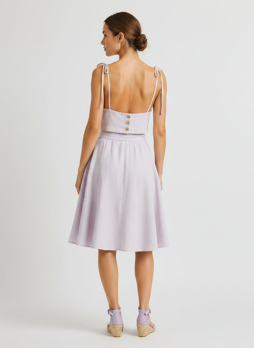 Kyma Linen Set - Lavender