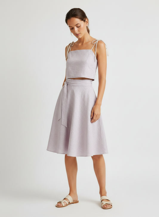 Kyma Linen Set - Lavender