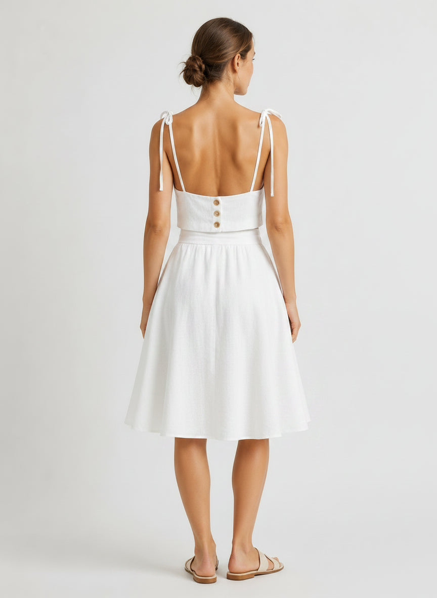 Kyma Linen Set - Ivory