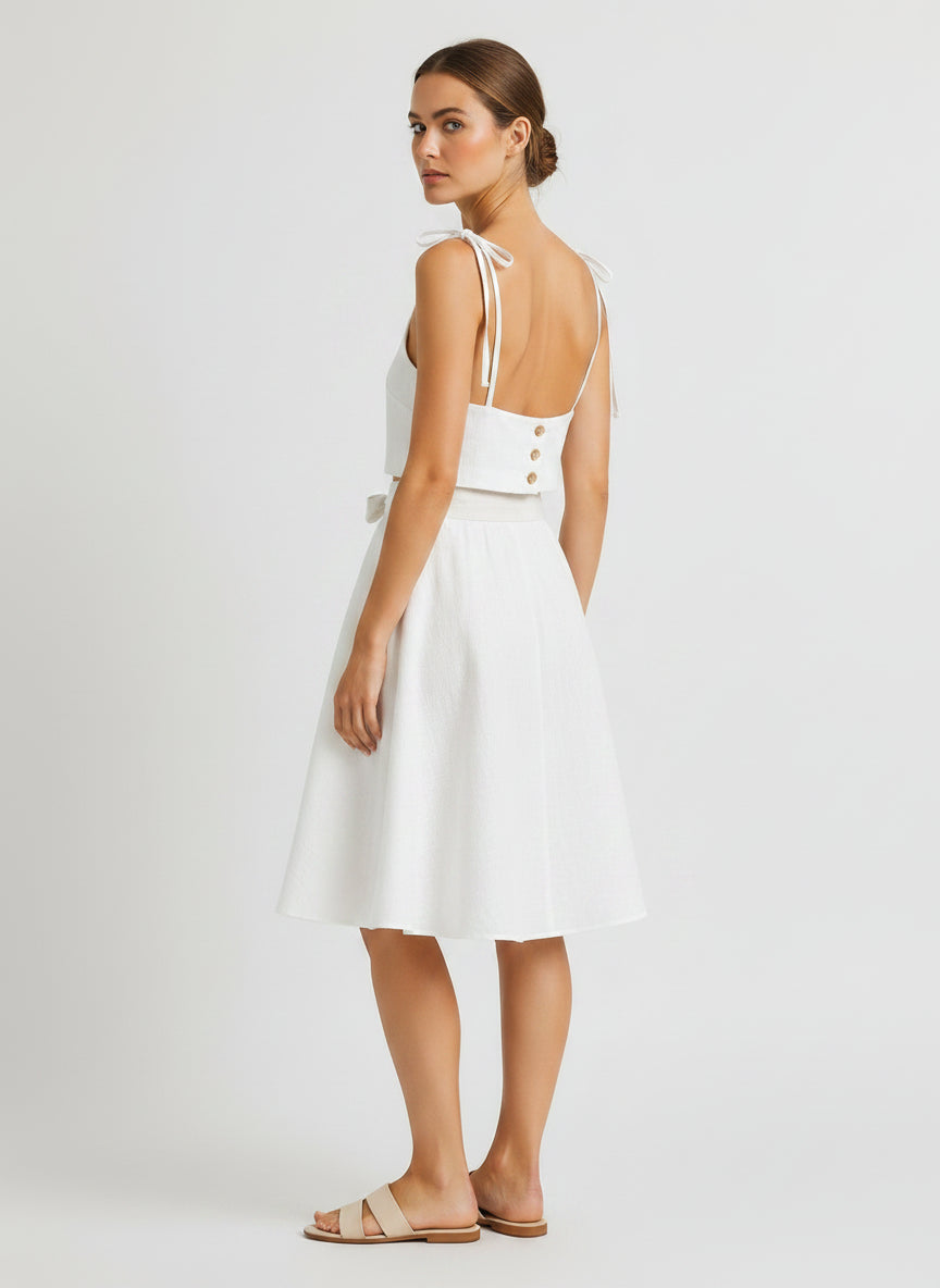Kyma Linen Set - Ivory