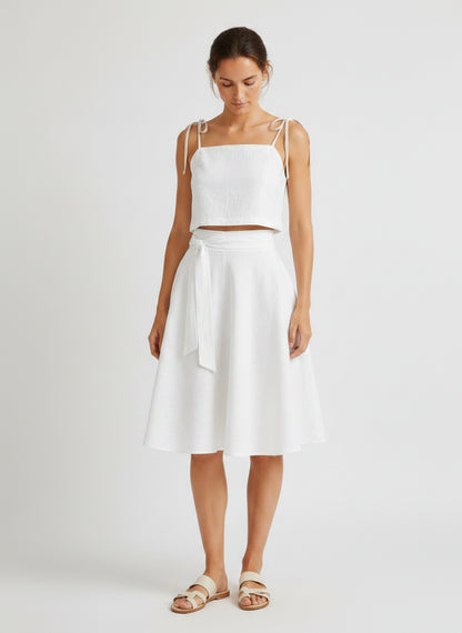 Kyma Linen Set - Ivory