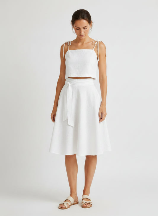 Kyma Linen Set - Ivory